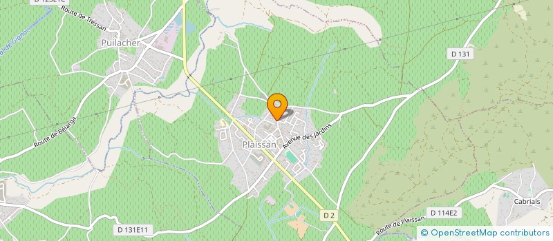 localisation de l'entreprise MADAME AURELIE GODELLE  PLAISSAN