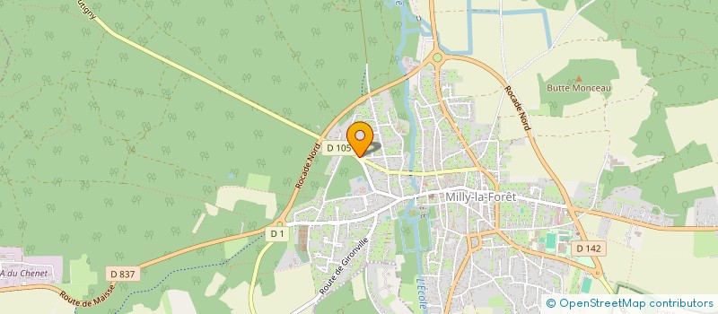 localisation de l'entreprise MADAME AURELIE GODINAUD  MILLY-LA-FORET