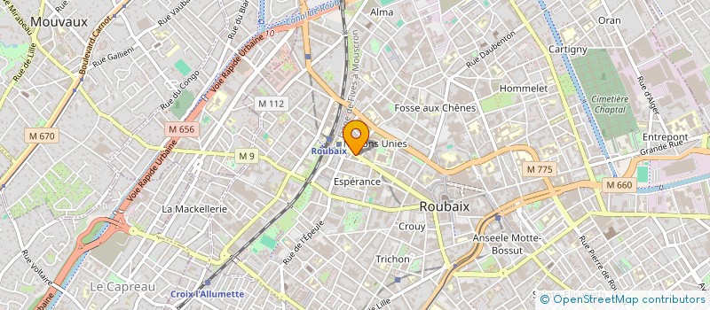 localisation de l'entreprise MADAME AURELIE GOEMINNE  ROUBAIX