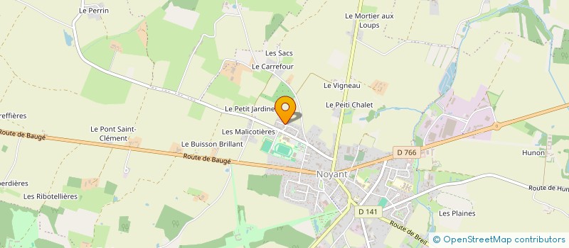 localisation de l'entreprise MADAME AURELIE GOGUET  NOYANT-VILLAGES