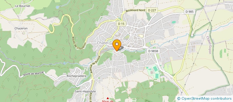 localisation de l'entreprise MADAME AURELIE GONNELLE  CHATEL-GUYON