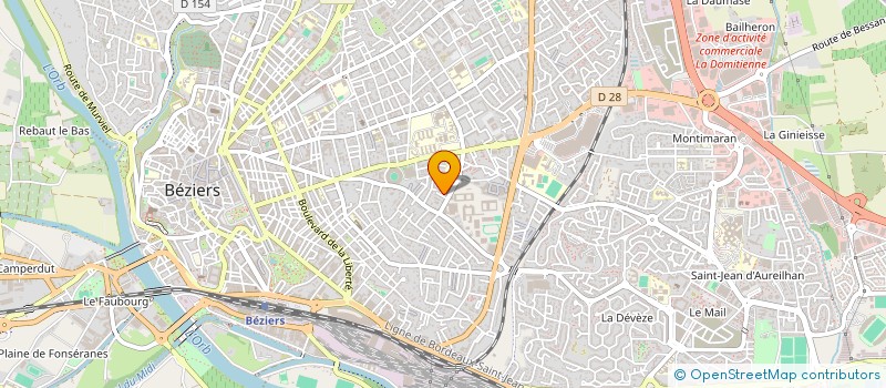 localisation de l'entreprise MADAME AURELIE GONZALEZ à BEZIERS