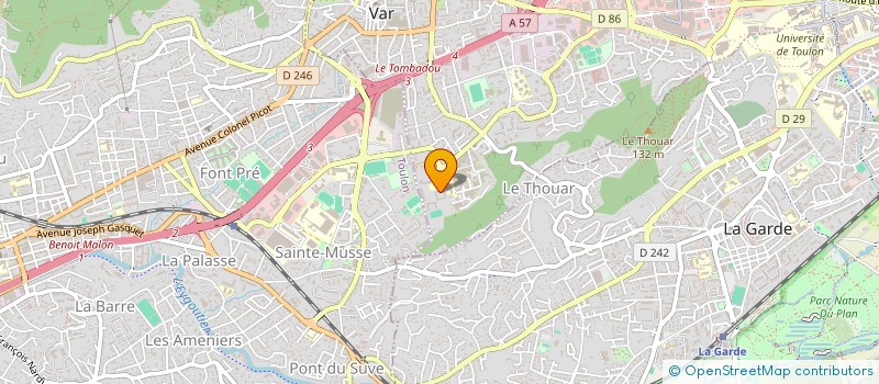 localisation de l'entreprise MADAME AURELIE GORDIO à LA VALETTE-DU-VAR
