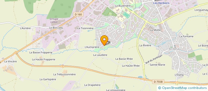 localisation de l'entreprise MADAME AURELIE GOURMAUD à LES HERBIERS