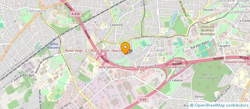 localisation de l'entreprise MADAME AURELIE GOYEAU à PESSAC