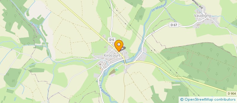 localisation de l'entreprise MADAME AURELIE GRAND'EURY  XIROCOURT