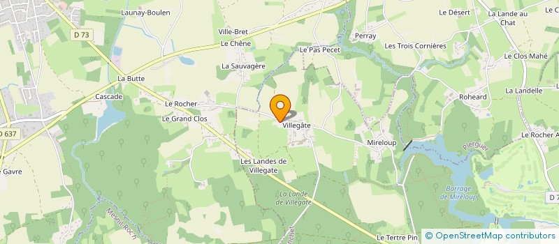 localisation de l'entreprise MADAME AURELIE GRANDAIS  LE TRONCHET