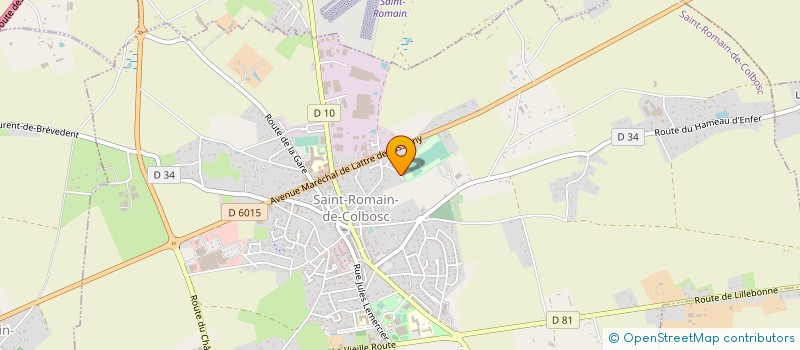 localisation de l'entreprise MADAME AURELIE GRANDSART  SAINT-ROMAIN-DE-COLBOSC