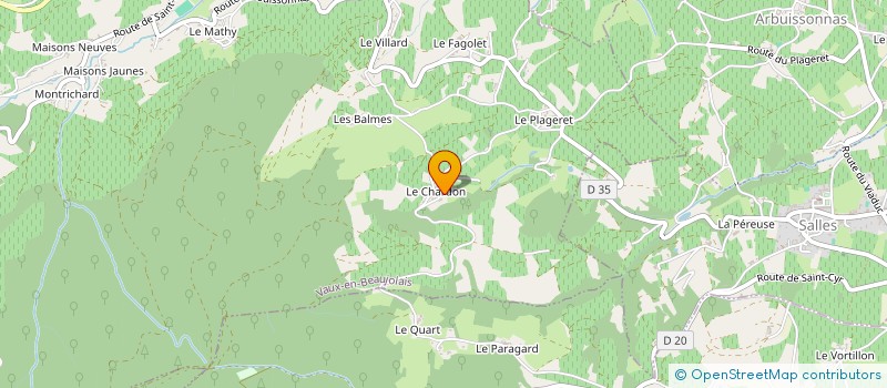 localisation de l'entreprise MADAME AURELIE GRANDSIRE  VAUX-EN-BEAUJOLAIS