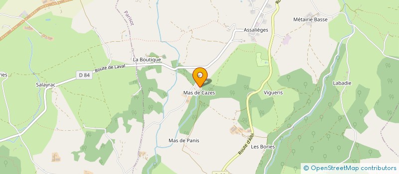 localisation de l'entreprise MADAME AURELIE GRANES  PARISOT