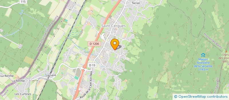 localisation de l'entreprise MADAME AURELIE GRANGE  SAINT-CERGUES