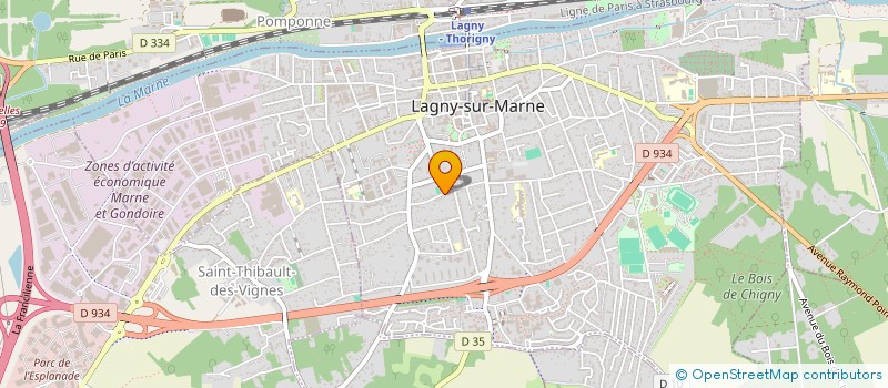 localisation de l'entreprise MADAME AURELIE GREGOIRE  LAGNY-SUR-MARNE