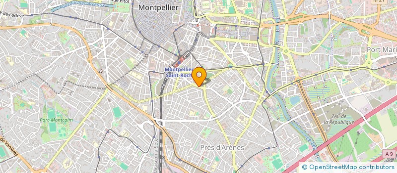 localisation de l'entreprise MADAME AURELIE GRESSARD à MONTPELLIER