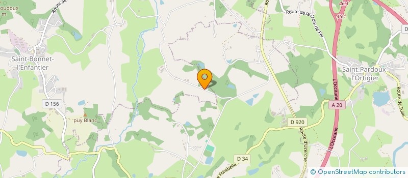 localisation de l'entreprise MADAME AURELIE GRISONNET  SAINT-BONNET-L'ENFANTIER