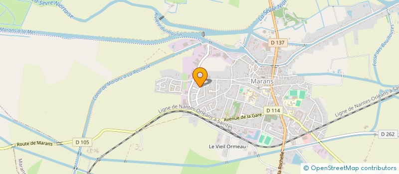 localisation de l'entreprise MADAME AURELIE GROIZELEAU  MARANS