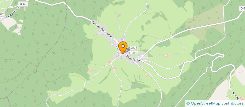 localisation de l'entreprise MADAME AURELIE GRONIER  VILLERS-SOUS-CHALAMONT