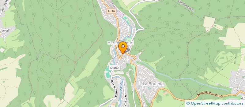 localisation de l'entreprise MADAME AURELIE GROSJEAN  HERIMONCOURT