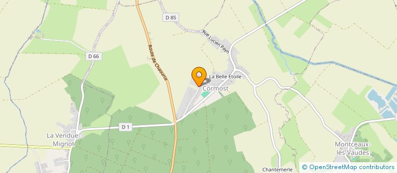 localisation de l'entreprise MADAME AURELIE GROSJEAN  CORMOST