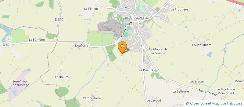 localisation de l'entreprise MADAME AURELIE GROUSSIN à AUBIGNY-LES CLOUZEAUX