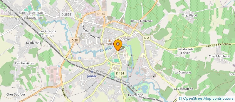 localisation de l'entreprise MADAME AURELIE GUERIN  JONZAC