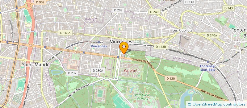 localisation de l'entreprise MADAME AURELIE GUGLIELMO à VINCENNES