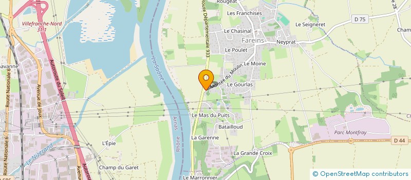 localisation de l'entreprise MADAME AURELIE GUILLAUME à FAREINS