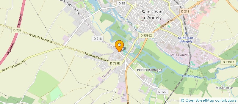 localisation de l'entreprise MADAME AURELIE GUILLEBOT  SAINT-JEAN-D'ANGELY