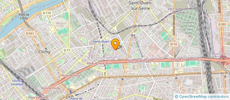 localisation de l'entreprise MADAME AURELIE GUILLOIS à SAINT-OUEN-SUR-SEINE