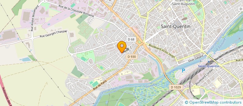 localisation de l'entreprise MADAME AURELIE GUILLON à SAINT-QUENTIN