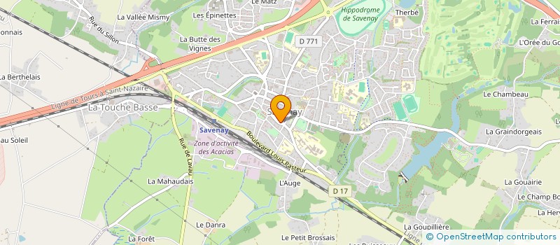 localisation de l'entreprise MADAME AURELIE GUILLON à LA CHAPELLE-LAUNAY