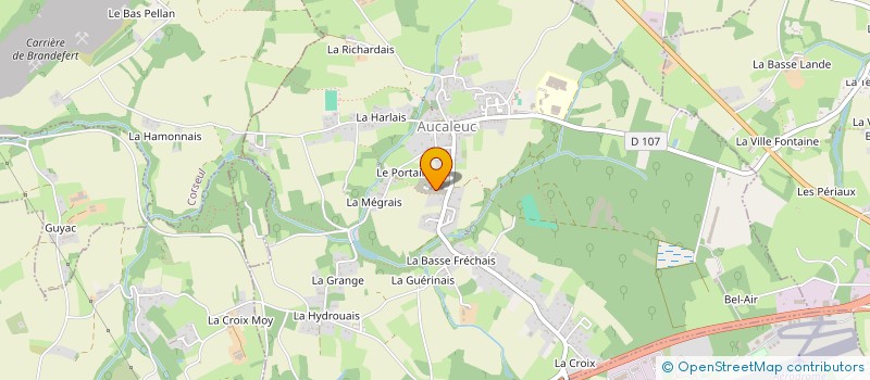 localisation de l'entreprise MADAME AURELIE GUILLOU  AUCALEUC