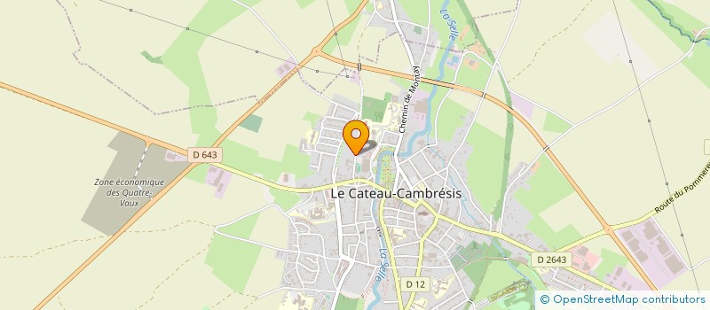 localisation de l'entreprise MADAME AURELIE GUINET à LE CATEAU-CAMBRESIS