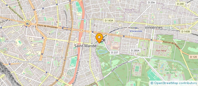 localisation de l'entreprise MADAME AURELIE GUITHON à SAINT-MANDE