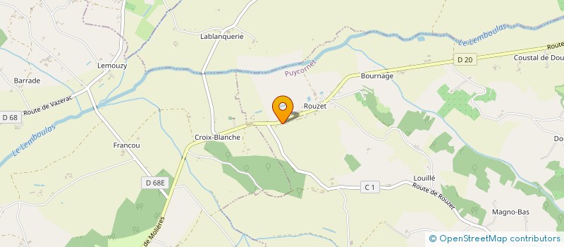 localisation de l'entreprise MADAME AURELIE HAAS  PUYCORNET