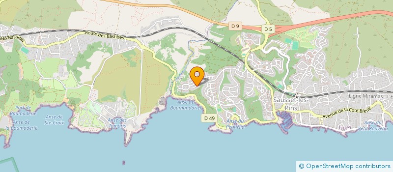 localisation de l'entreprise MADAME AURELIE HABRANT  SAUSSET-LES-PINS