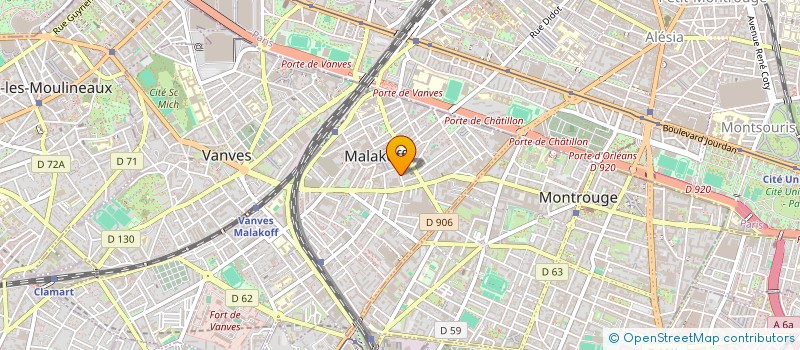 localisation de l'entreprise MADAME AURELIE HAMMAL  MALAKOFF