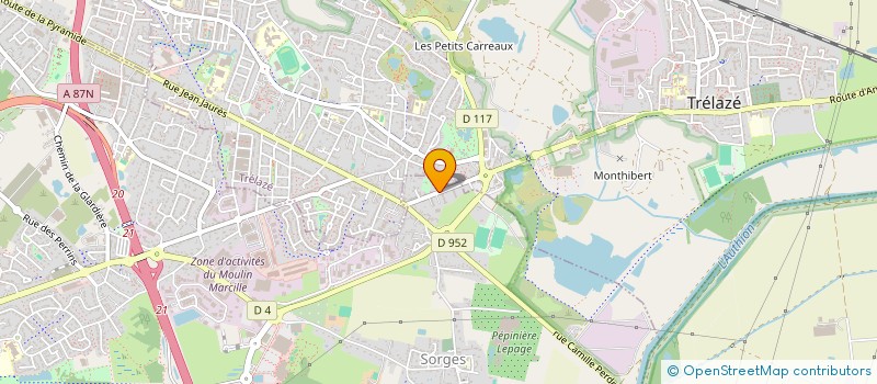 localisation de l'entreprise MADAME AURELIE HAUDEBAULT  LA POSSONNIERE