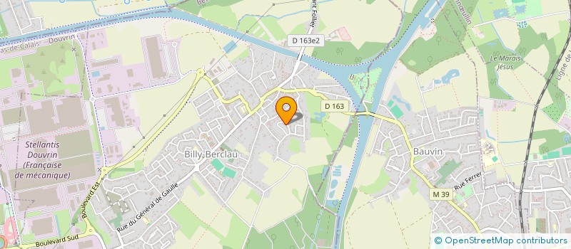 localisation de l'entreprise MADAME AURELIE HAVEZ  BILLY-BERCLAU