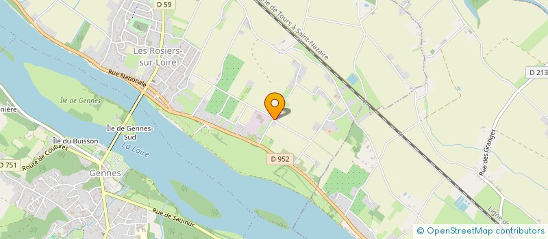 localisation de l'entreprise MADAME AURELIE HENNER  GENNES-VAL-DE-LOIRE