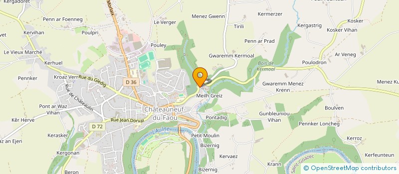 localisation de l'entreprise MADAME AURELIE HENRIQUET à CHATEAUNEUF-DU-FAOU