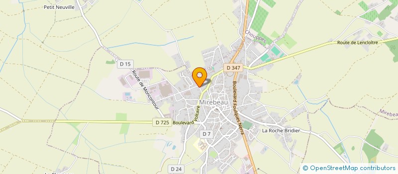 localisation de l'entreprise MADAME AURELIE HERAULT à CHOUPPES