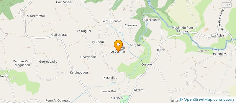 localisation de l'entreprise MADAME AURELIE HERNOUT  COLLOREC