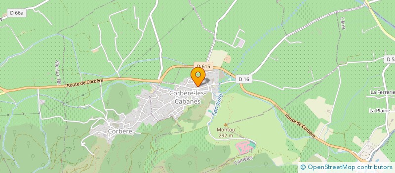 localisation de l'entreprise MADAME AURELIE HERVIEUX  CORBERE-LES-CABANES