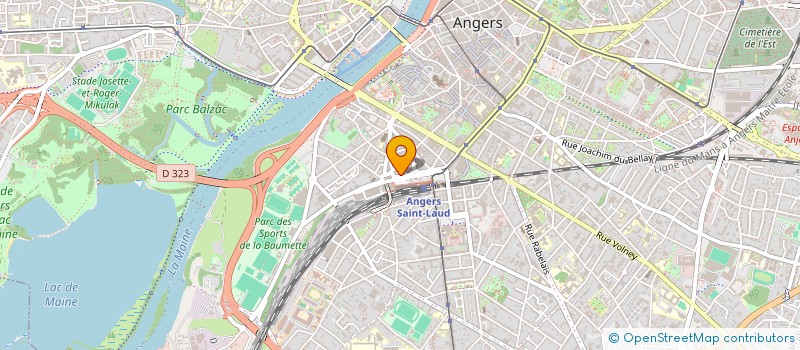 localisation de l'entreprise MADAME AURELIE HOEL à ANGERS