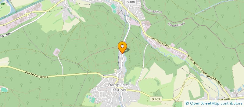 localisation de l'entreprise MADAME AURELIE HORVATH  DAMPIERRE-LES-BOIS