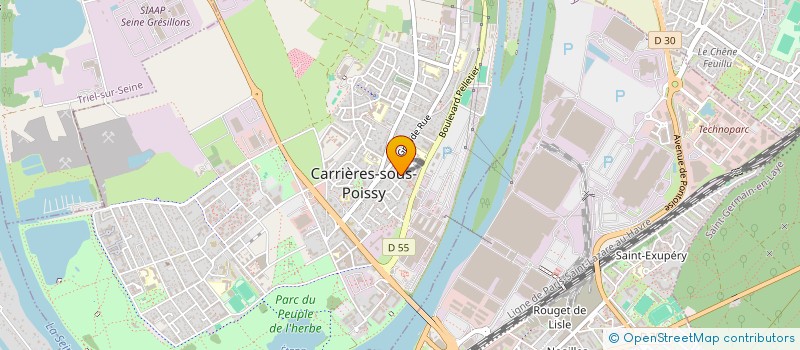 localisation de l'entreprise MADAME AURELIE HOUDANT  CARRIERES-SOUS-POISSY