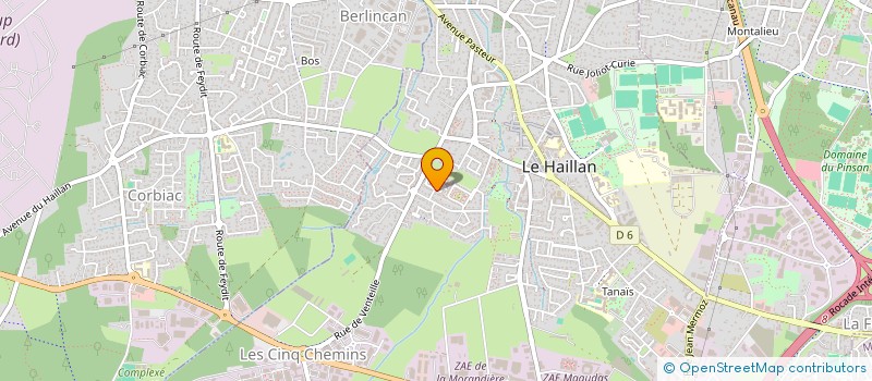 localisation de l'entreprise MADAME AURELIE HOUQUES  LE HAILLAN