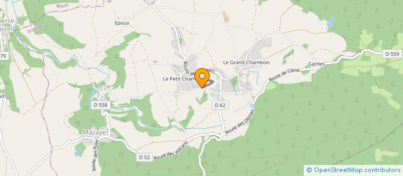 localisation de l'entreprise MADAME AURELIE HUGON  MAZAYE