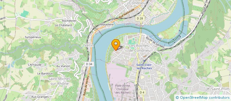 localisation de l'entreprise MADAME AURELIE IMBRATTA  LES ROCHES-DE-CONDRIEU