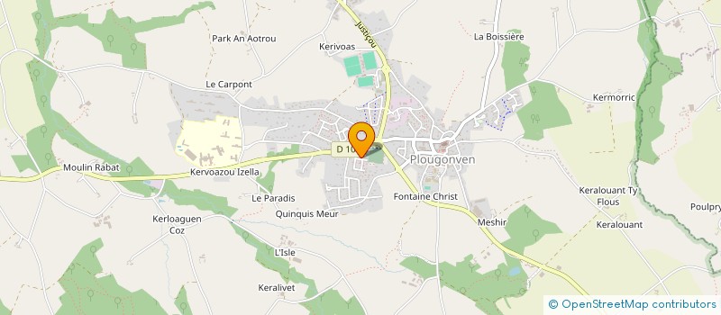 localisation de l'entreprise MADAME AURELIE INIZAN  PLOUGONVEN